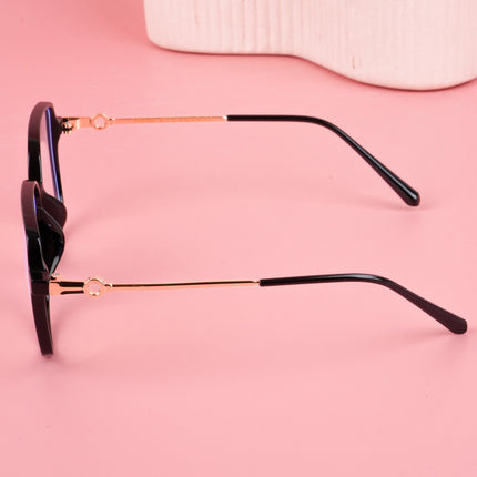 Voyage Glam Shine Black Square Eyeglasses for Men & Women - MG4828-C1