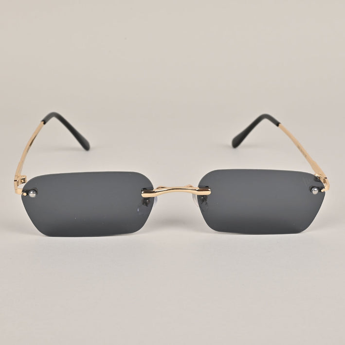Voyage Black Rimless Rectangle Sunglasses MG3786