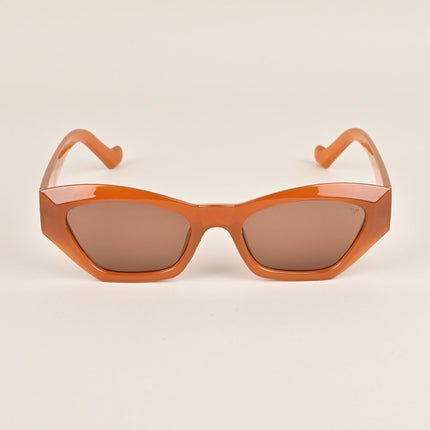 Voyage Brown Oval Sunglasses MG3665