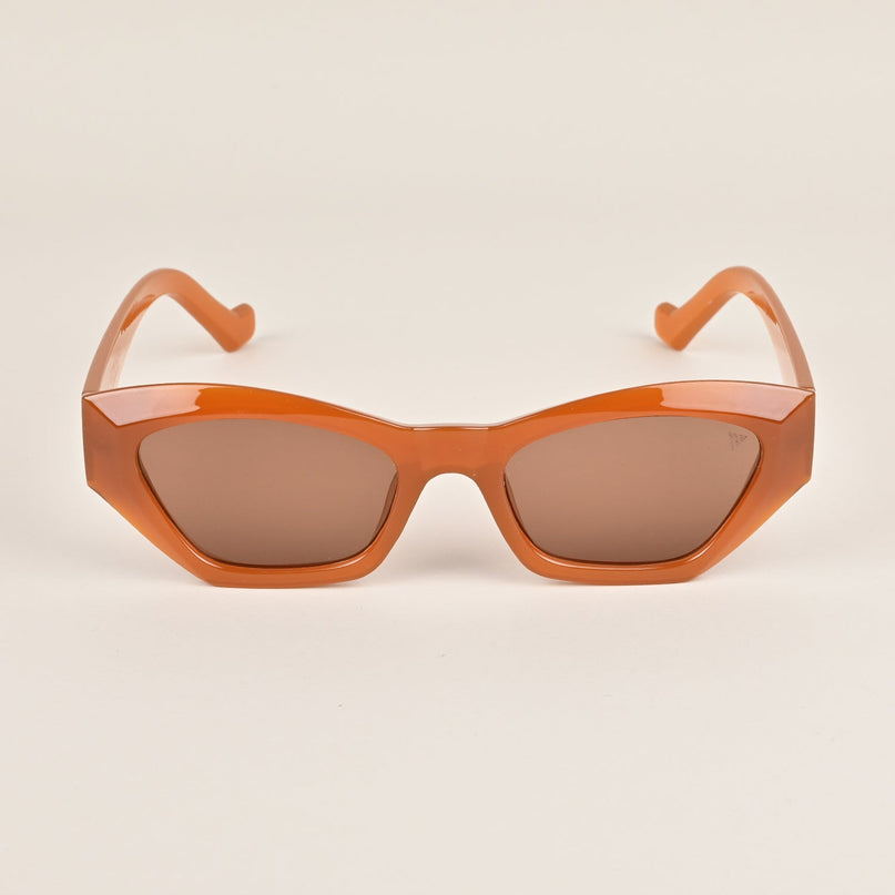 Voyage Brown Oval Sunglasses MG3665