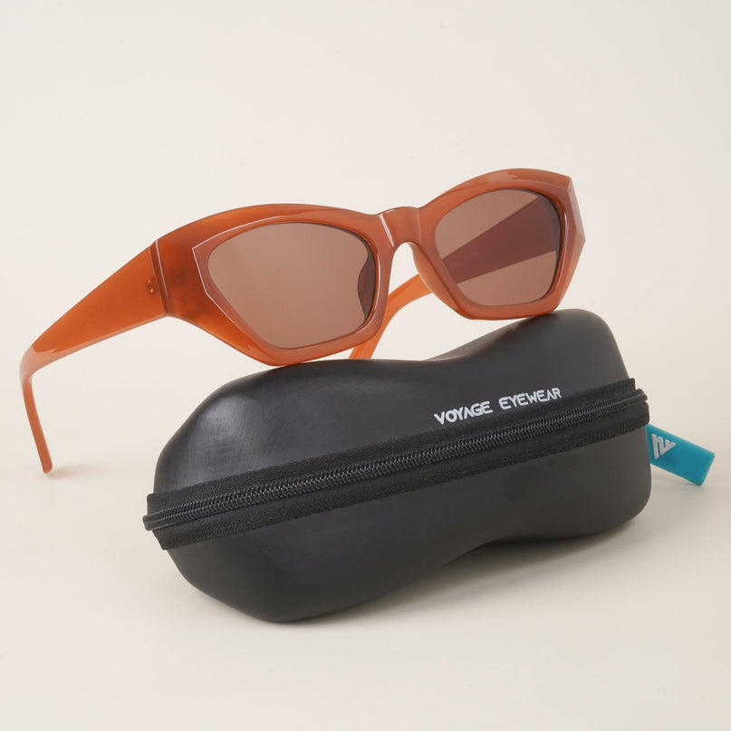 Voyage Brown Oval Sunglasses MG3665