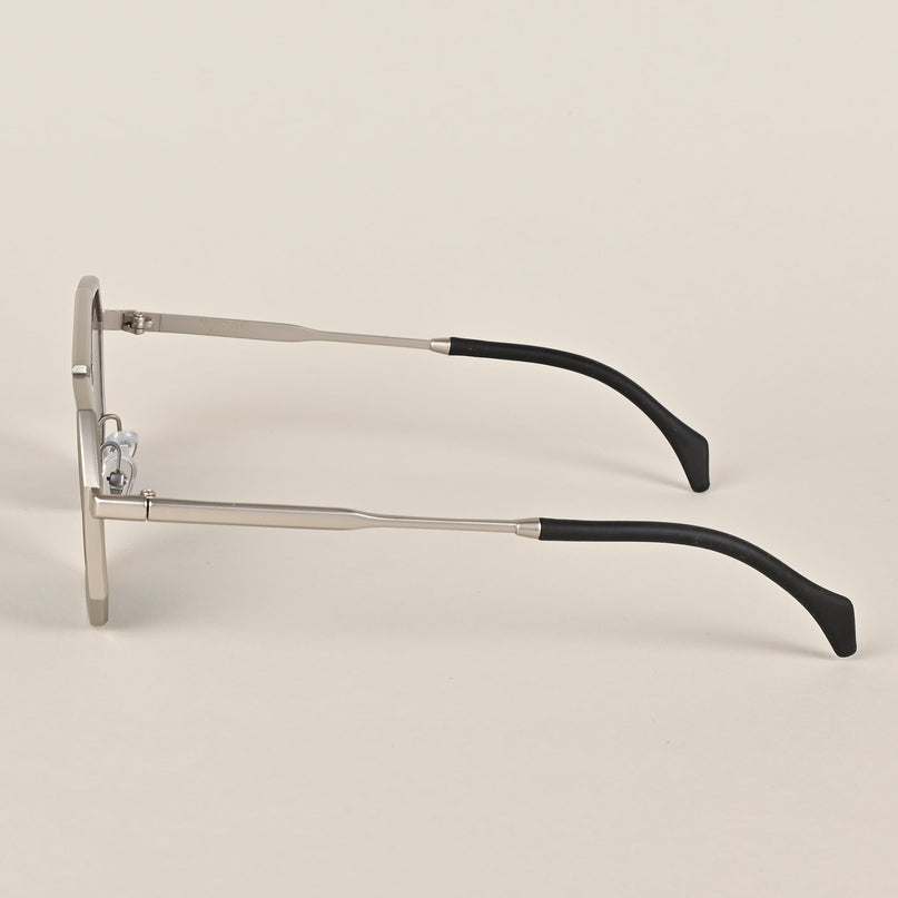 Voyage Retro Square Silver-Black Sunglasses - MG3618